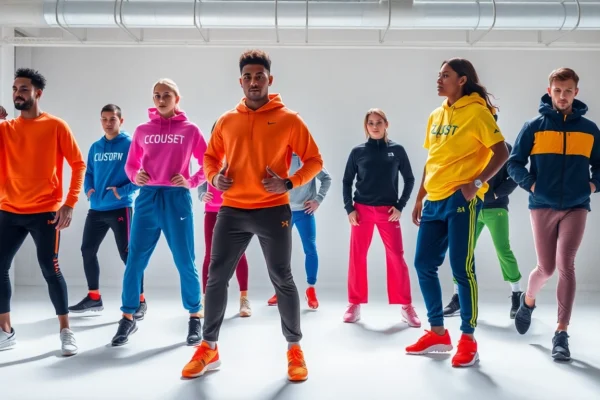 Custom sportswear designed by a leading private label manufacturer in Pakistan, worn by athletes in dynamic motion.