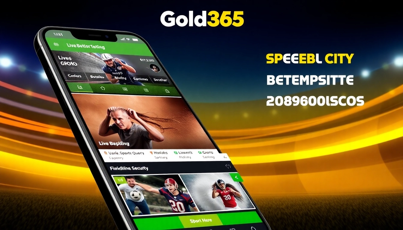 Gold365 app interface demonstrating live sports betting, highlighting ease of use and secure transactions for users.