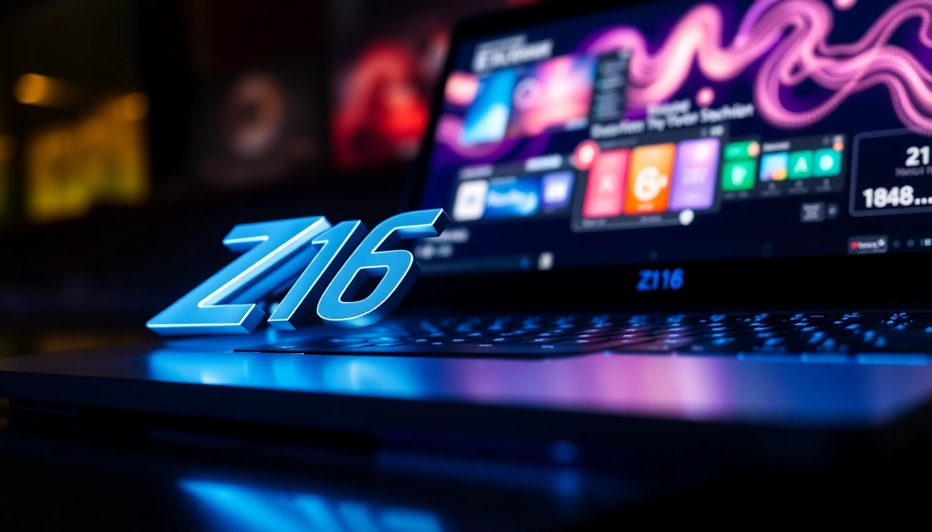 Z16 brand laptop showcasing sleek design and high performance for tech enthusiasts and professionals