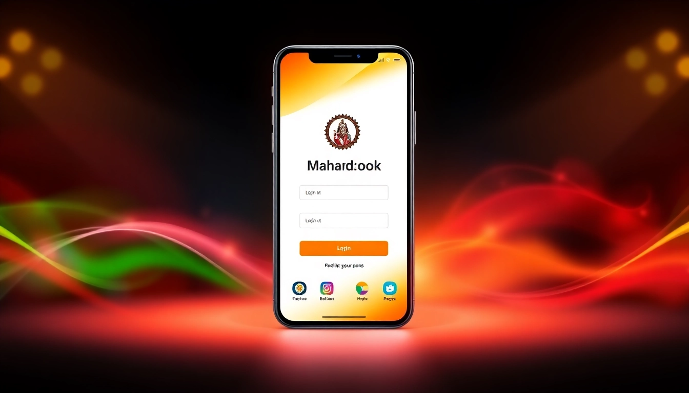Mahadev book id showing a smartphone screen with betting app interface, emphasizing quick