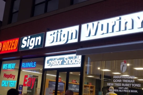 Leading sign company in Louisville designing vibrant storefront signs to boost business