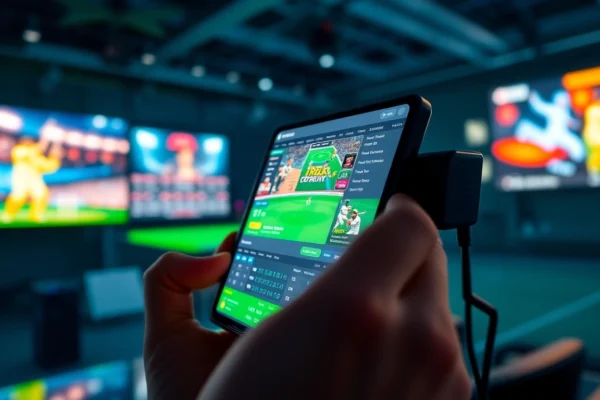Professional illustration of Cricbet99 win online sports betting platform with cricket and