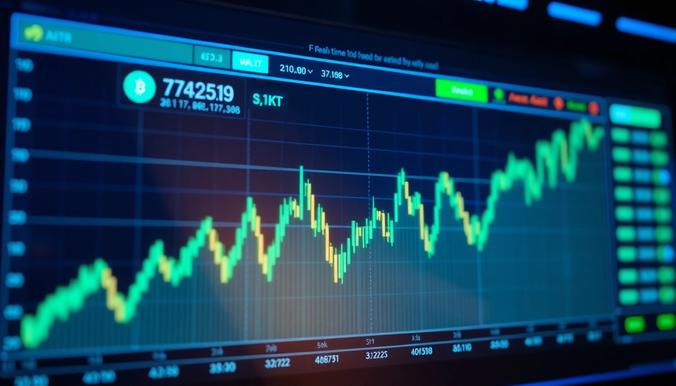 Professional trader analyzing aicoin live market data on a high-tech digital dashboard to