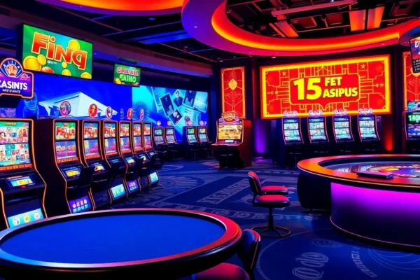 High-quality visual of popular casino siteleri with live dealer, colorful slots, and betting